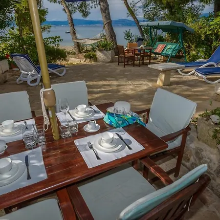 Luxury Beachfront Beach House Mutnik Brac With Private Pool Right At The Beach In Beautiful Bay In Mirca - Brac *