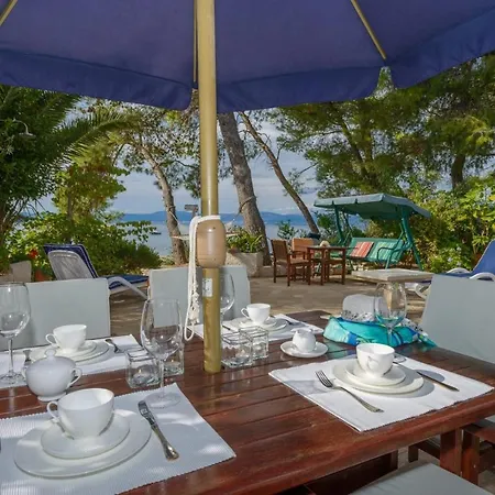 Luxury Beachfront Beach House Mutnik Brac With Private Pool Right At The Beach In Beautiful Bay In Mirca - Brac
