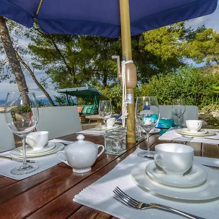 Luxury Beachfront Beach House Mutnik Brac With Private Pool Right At The Beach In Beautiful Bay In Mirca - Brac Mirce