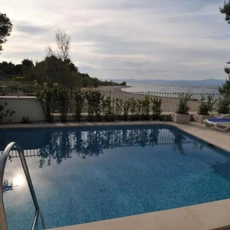 Luxury Beachfront Beach House Mutnik Brac With Private Pool Right At The Beach In Beautiful Bay In Mirca - Brac Villa