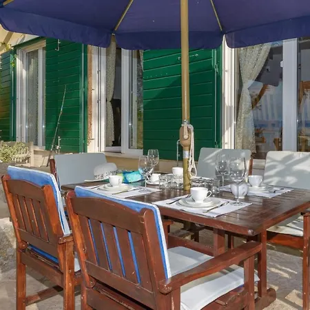 Luxury Beachfront Beach House Mutnik Brac With Private Pool Right At The Beach In Beautiful Bay In Mirca - Brac Villa *